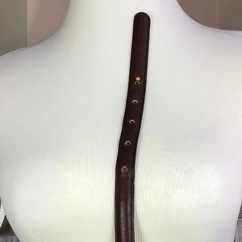 Coach Burgundy Leather Belt - Picture 4 of 7